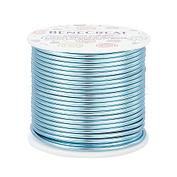 Round Aluminum Wire, Aqua, 10 Gauge, 2.5mm, about 80.38 Feet(24.5m)/roll(AW-BC0001-2.5mm-20)