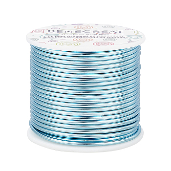 Round Aluminum Wire, Aqua, 10 Gauge, 2.5mm, about 80.38 Feet(24.5m)/roll