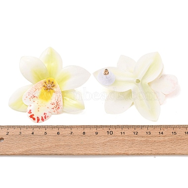 布の花のスタッドイヤリング(FS-WG643B1-06)-2