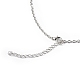 FireBrick Enamel Crucifix Cross with Plastic Teardrop Pendant Necklace & Dangle Earrings(SJEW-G081-02AS)-5