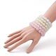 Transparent Acrylic Beads Stretch Bracelet Set for Kids(BJEW-JB06502)-7