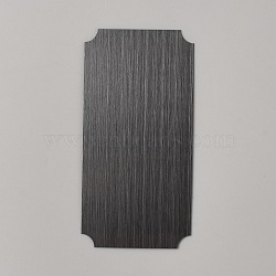 304 Stainless Steel Type Business Cards, Rectangle, Gunmetal, 100x50x0.8mm(AJEW-WH0166-55B)