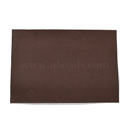 Jewelry Flocking Cloth, Polyester, Self-adhesive Fabric, Rectangle, Coconut Brown, 30x21x0.1cm(DIY-XCP0003-18)