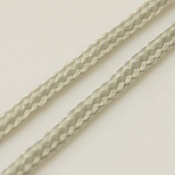 Nylon Braided Threads, Chinese Knot Cord, Round, Gainsboro, 1.5mm, about 200.00 Yards(182.88m)/Roll