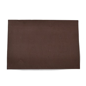 Jewelry Flocking Cloth, Polyester, Self-adhesive Fabric, Rectangle, Coconut Brown, 30x21x0.1cm
