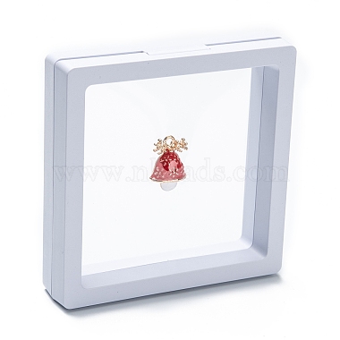 White Square Plastic Jewelry Box