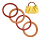 wadorn 4шт. 2 деревянные ручки для сумок с круглым кольцом(FIND-WR0008-06)-1