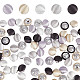 100Pcs 5 Colors 1-Hole Cloth Shank Buttons(BUTT-GF0001-13)-1