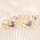Alloy & Dried Flower Dangle Earrings(AL-Z001-05G)-3
