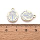 Rack Plating Alloy Enamel Pendants(ENAM-N070-01D-01G-01)-3