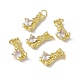 Rack Plating Brass Cubic Zirconia Pendants(KK-C007-20G)-2