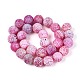 Dyed Natural Weathered Agate Beads Strands(G-T144-28)-2
