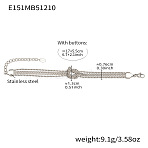 304 Stainless Steel Chain Bracelets, Multi Layers Bracelets for Women, Knot, Stainless Steel Color, 6.69 inch(17cm)(FS-WGBD21A-02)