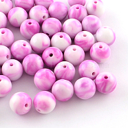 Opaque Acrylic Beads, Round, Medium Orchid, 8mm, Hole: 1.5mm, about 1800pcs/500g(SACR-R853-8mm-205)