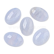 Natural Blue Lace Agate Cabochons, Oval, 14x10x4mm(G-I363-01B)