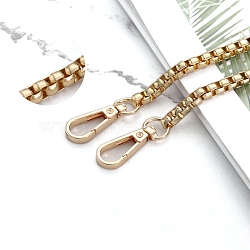 Metal Bag Chain Handle, Purse Chains for Hand Woven Bag Accessories, Light Gold, 1000mm(PW-WG2FB77-06)