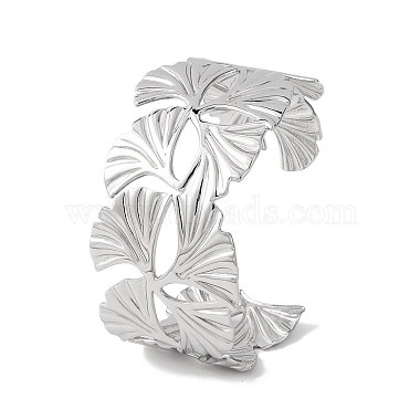 Leaf 304 Stainless Steel Cuff Bangles