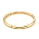 Brass Micro Pave Cubic Zirconia Bangles(BJEW-F416-02G)-2