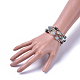 Five Loops Natural Indian Agate & Moonstone Wrap Bracelets(BJEW-JB04488-02)-3