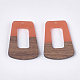 Resin & Walnut Wood Pendants(X-RESI-S358-84H)-2