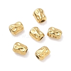 304 Stainless Steel Beads, Column, Ion Plating(IP), Real 18K Gold Plated, 6x4x3.5mm, Hole: 1.8mm(X-STAS-D204-45G)