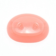 Oval Plastic Craft Pig Nose, Doll Making Supplies, Light Salmon, 18.5x25x7mm(DIY-WH0301-62A)
