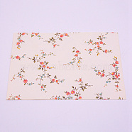 Paper Envelope, Floral Pattern, Rectangle, Light Goldenrod Yellow, 12.5x17.5x0.02cm(DIY-WH0204-27C)