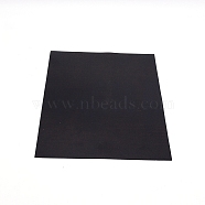 Rubber Single Side Board, with Adhesive Back, Rectangle, Black, 30x21x0.15cm(AJEW-BC0006-10)