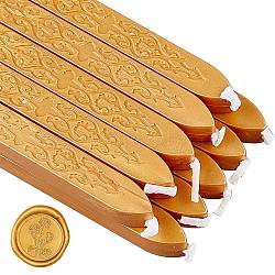 Sealing Wax Sticks, with Wicks, for Wax Seal Stamp, Goldenrod, 91x12x11.8mm(DIY-WH0003-C04)