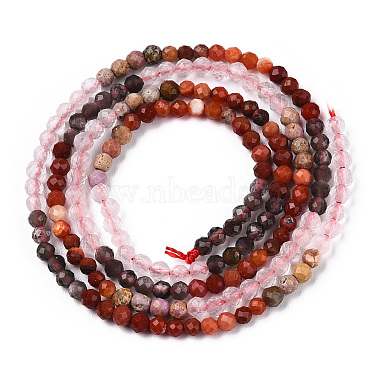Natural & Synthetic Mixed Gemstone Beads Strands(G-D080-A01-03-13)-2