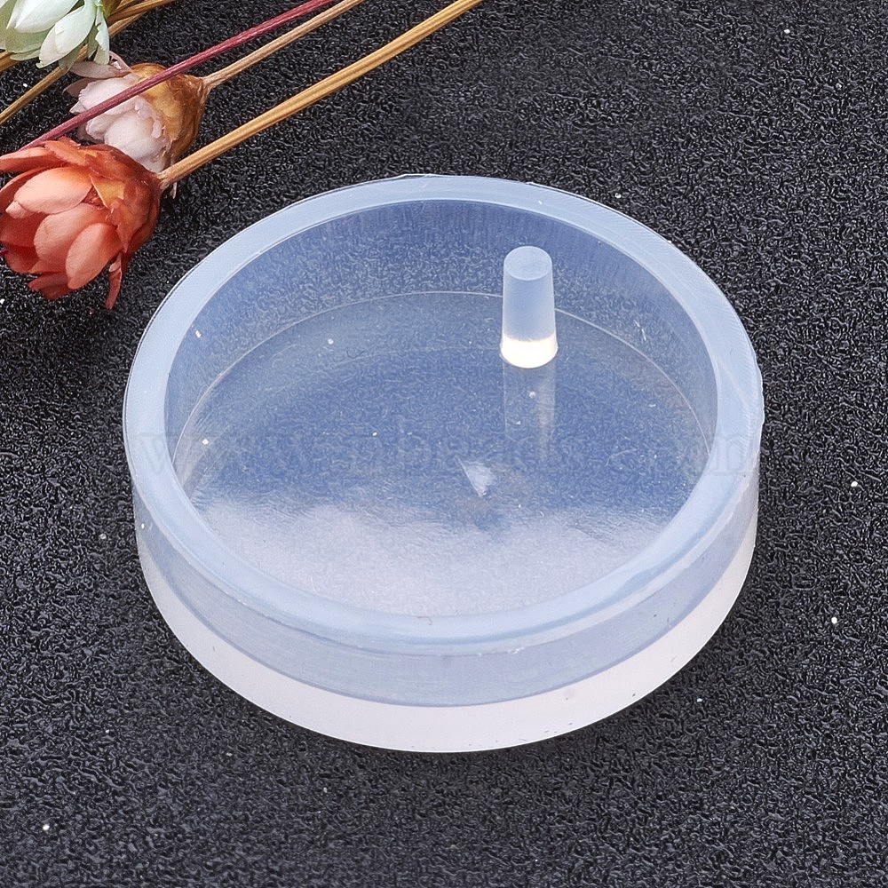 Silicone Mold jewelry flat round Oblate Cabochon pendant Resin Mould Y*hu