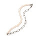 Vintage natürliche Perlenkette für Mädchenfrauen(NJEW-JN03678)-1