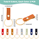 WADORN 16Pcs 8 Colors PU Leather Keychain(KEYC-WR0001-11)-2