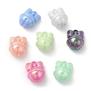 UV Plating Opaque Acrylic Beads, Iridescent, Bell, Mixed Color, 23.5x27mm, Hole: 2.5mm(SACR-L005-06)