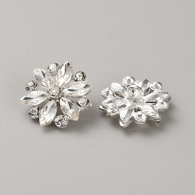 boutons &agrave; tige en alliage de strass(BUTT-WH0024-030S)-2