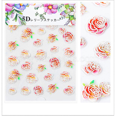 5D Flower/Leaf Watermark Slider Art Stickers(MRMJ-S008-084I)-2
