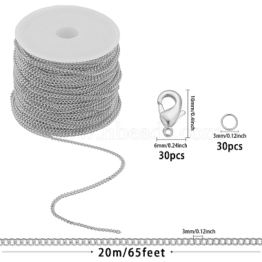 DIY Chain Bracelet Necklace Making Kit(DIY-CA0006-09)-2