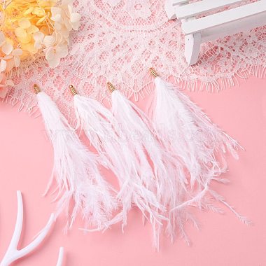 Ostrich Feather Tassel Big Pendant Decorations(FIND-S302-08A)-4