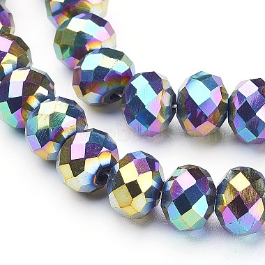 Electroplate Glass Beads Strands(X-GR7X10MMY-M)-2