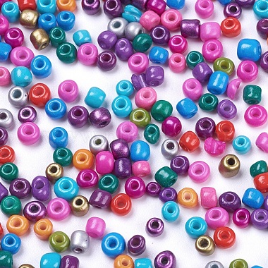 6/0 Baking Paint Glass Seed Beads(SEED-S003-KM)-2
