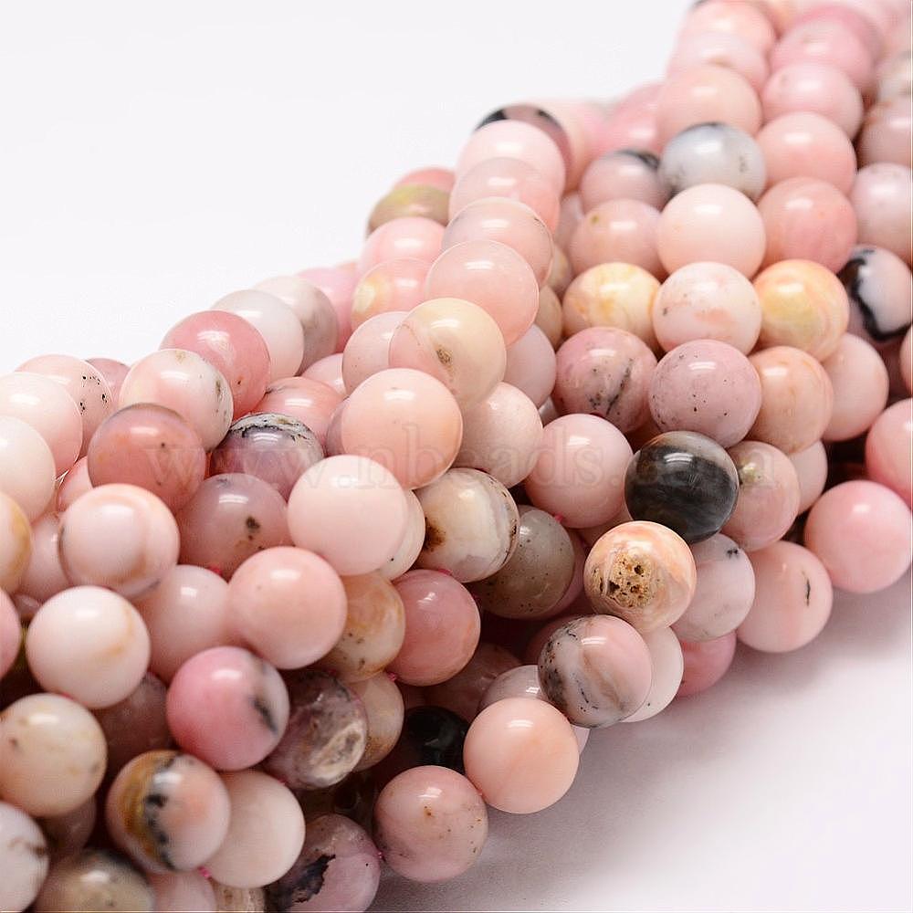 Pink Opal 10mm Round Bead 16 Inches Strand Stone Bead !