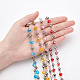 Chaînes de perles rondelles en verre olycraft pour la fabrication de colliers et de bracelets(AJEW-OC0001-80)-3