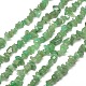 Природный зеленый авантюрин чипов бусинка пряди(G-M205-10B)-1