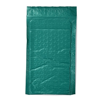 Matte Film Package Bags, Bubble Mailer, Padded Envelopes, Rectangle, Teal, 22.2x12.4x0.2cm