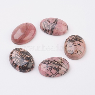 35mm Oval Rhodonite Cabochons