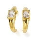 Crystal Rhinestone Arch Stud Earrings(EJEW-K244-03G)-2