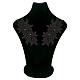 Computerized Embroidery Polyester Floral Lace Collar(DIY-WH0321-87A)-6