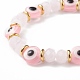 8Pcs 8 Style Mixed Gemstone & Shell Pearl & Cat Eye Stretch Bracelets Set(BJEW-JB08782)-7