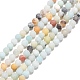 Brins de perles d'amazonite de fleurs naturelles(G-G692-01F-4mm)-1