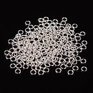Iron Split Rings, Double Loops Jump Rings, Cadmium Free & Lead Free, Silver Color Plated, 6x1.4mm, about 5.3mm inner diameter, about 9500pcs/1000g(JRDS6mm)